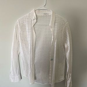Women’s white open blouse